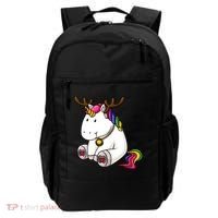 Cute Christmas Comic Reindeer Unicorn Backpack thumb 0