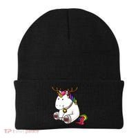 Cute Christmas Comic Reindeer Unicorn Beanie thumb 0