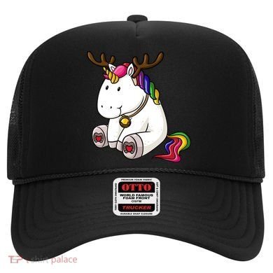 Cute Christmas Comic Reindeer Unicorn Hat