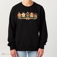 Cute Christmas Dogs Puppies Holly Garland  Women's Sweatshirt thumb 0