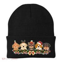 Cute Christmas Dogs Puppies Holly Garland  Beanie thumb 0