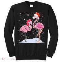 Cute Christmas Festive Flamingos Sweatshirt thumb 0