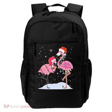 Cute Christmas Festive Flamingos Backpack