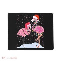 Cute Christmas Festive Flamingos Mousepad thumb 0