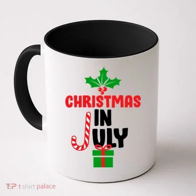 Cute Christmas In July Coffee Mug