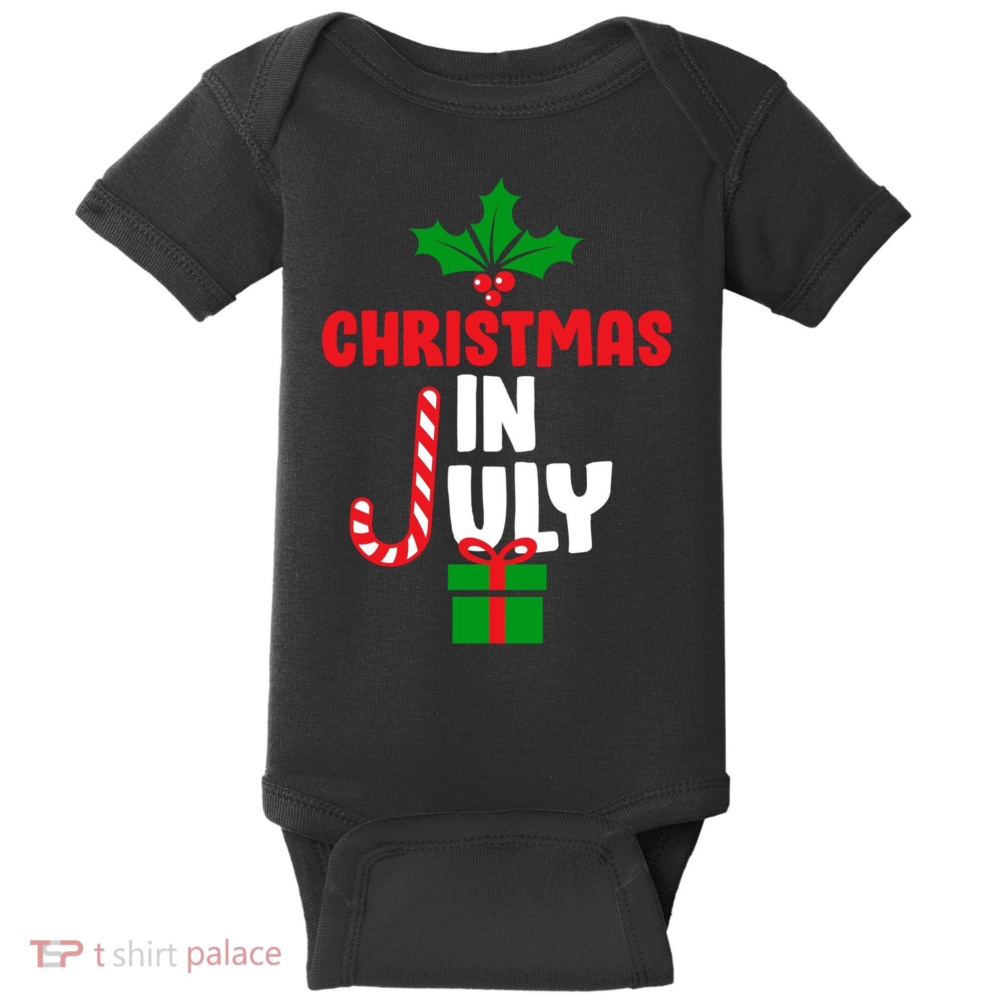 Cute Christmas In July Baby Bodysuit