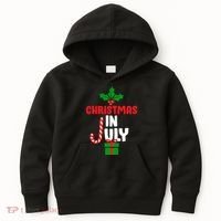 Cute Christmas In July Kids Hoodie thumb 0