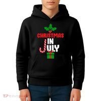 Cute Christmas In July Kids Hoodie thumb 4