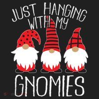 Cute Christmas Just Hanging With My Gnomies Beanie thumb 2