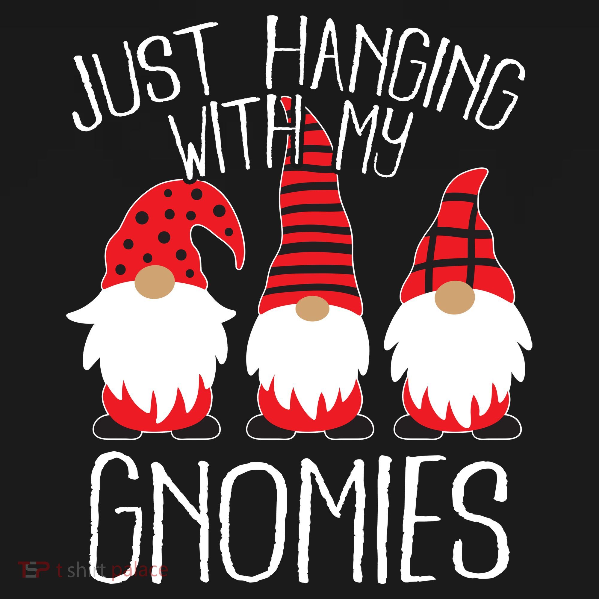 Cute Christmas Just Hanging With My Gnomies Women's Hoodie
