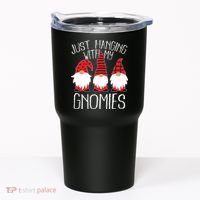 Cute Christmas Just Hanging With My Gnomies Tumbler thumb 0