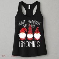 Cute Christmas Just Hanging With My Gnomies Women's Tank Top thumb 3