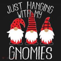 Cute Christmas Just Hanging With My Gnomies Women's Tank Top thumb 5