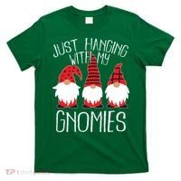 Cute Christmas Just Hanging With My Gnomies T-Shirt thumb 0
