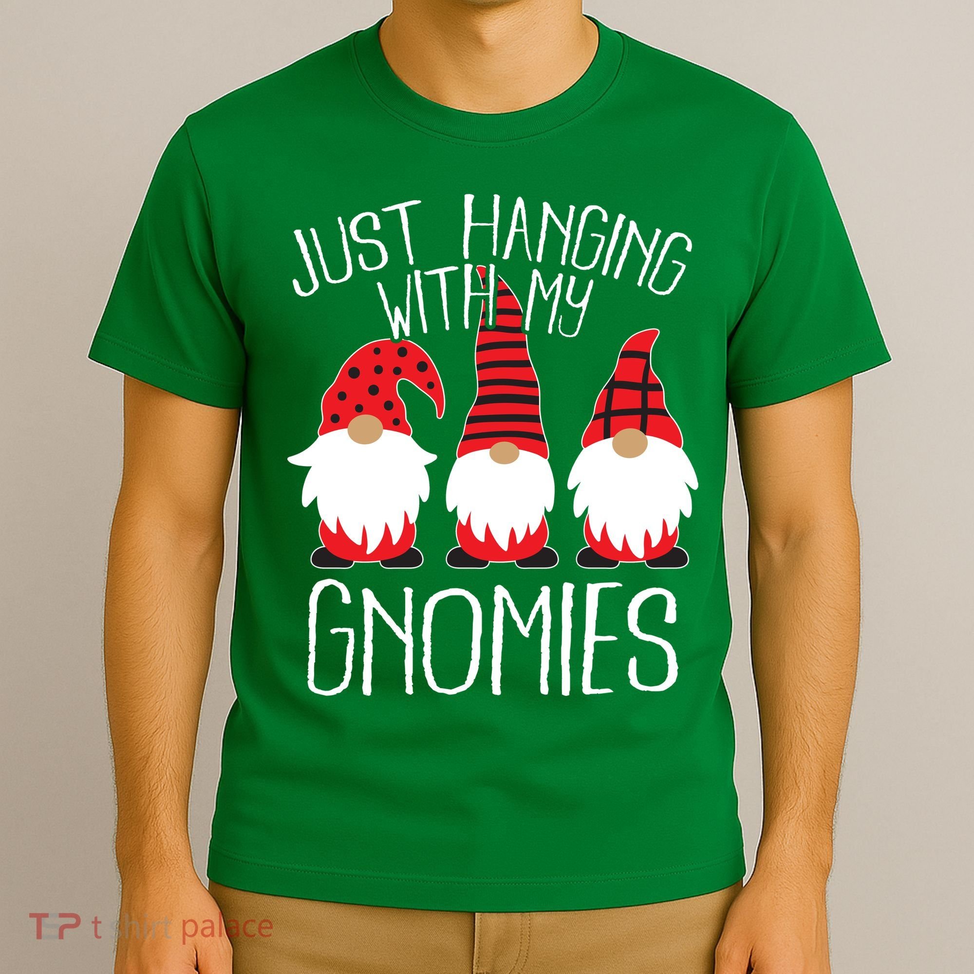 Cute Christmas Just Hanging With My Gnomies T-Shirt