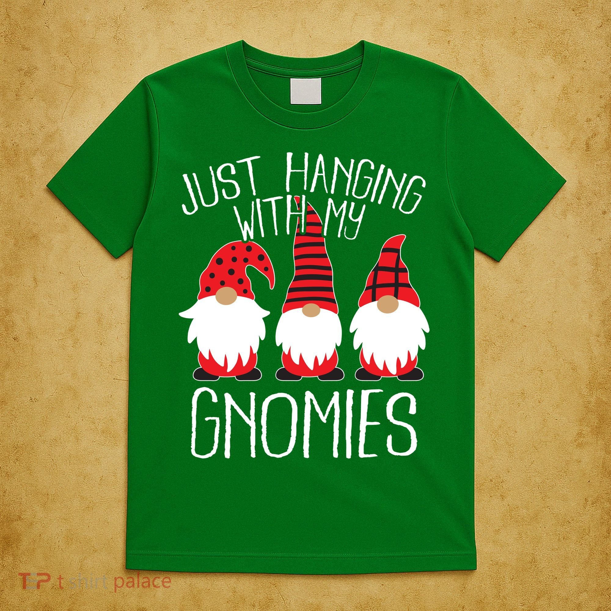 Cute Christmas Just Hanging With My Gnomies T-Shirt