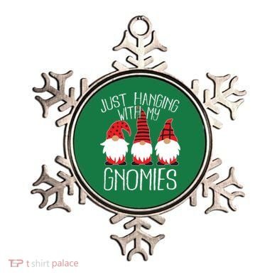 Cute Christmas Just Hanging With My Gnomies Ornament