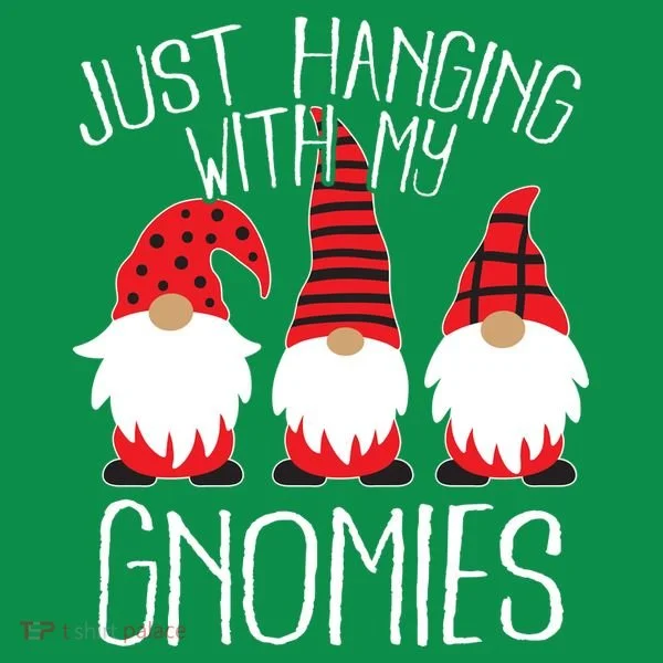 Cute Christmas Just Hanging With My Gnomies Ornament