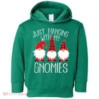 Cute Christmas Just Hanging With My Gnomies Toddler Hoodie thumb 0
