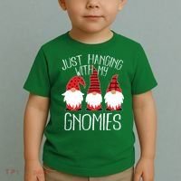 Cute Christmas Just Hanging With My Gnomies Toddler T-Shirt thumb 2