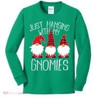 Cute Christmas Just Hanging With My Gnomies Kids Long Sleeve Shirt thumb 0