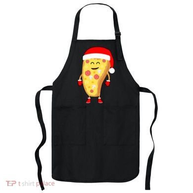 Cute Christmas Pizza Guy Apron