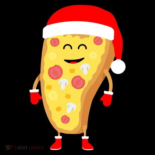 Cute Christmas Pizza Guy Coffee Mug