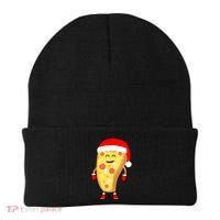 Cute Christmas Pizza Guy Beanie thumb 0