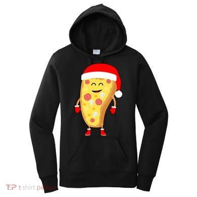 Cute Christmas Pizza Guy Women's Hoodie
