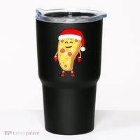 Cute Christmas Pizza Guy Tumbler thumb 0