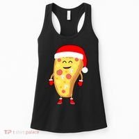 Cute Christmas Pizza Guy Women's Tank Top thumb 0