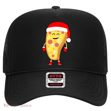Cute Christmas Pizza Guy Hat