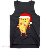 Cute Christmas Pizza Guy Tank Top thumb 0