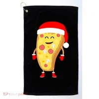 Cute Christmas Pizza Guy Golf Towel thumb 0