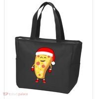 Cute Christmas Pizza Guy Tote Bag thumb 3