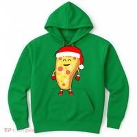 Cute Christmas Pizza Guy Hoodie thumb 0
