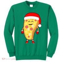 Cute Christmas Pizza Guy Sweatshirt thumb 0