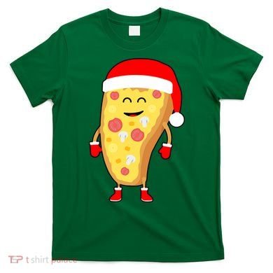 Cute Christmas Pizza Guy T-Shirt