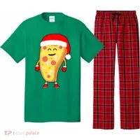 Cute Christmas Pizza Guy Pajama Set thumb 0