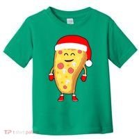 Cute Christmas Pizza Guy Toddler T-Shirt thumb 0