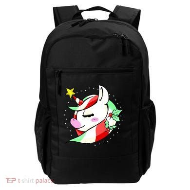 Cute Christmas Unicorn Star Mistletoe Backpack
