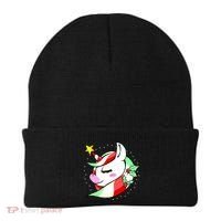 Cute Christmas Unicorn Star Mistletoe Beanie thumb 0