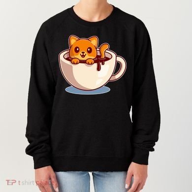 Cute Coffee Kitty Women's Sweatshirt