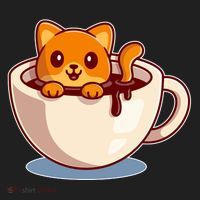 Cute Coffee Kitty Women's Sweatshirt thumb 2