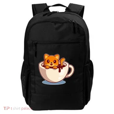 Cute Coffee Kitty Backpack