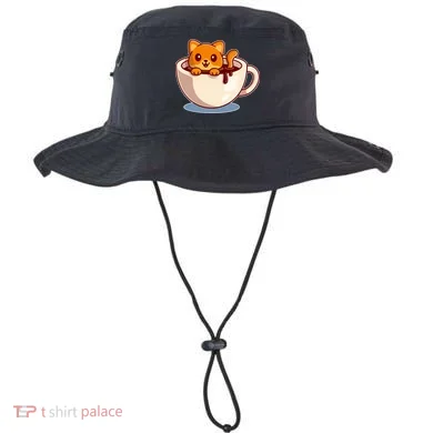 Cute Coffee Kitty Bucket Hat