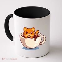 Cute Coffee Kitty Coffee Mug thumb 0