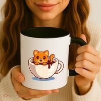 Cute Coffee Kitty Coffee Mug thumb 3