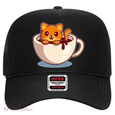 Cute Coffee Kitty Hat
