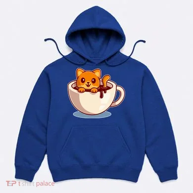 Cute Coffee Kitty Hoodie